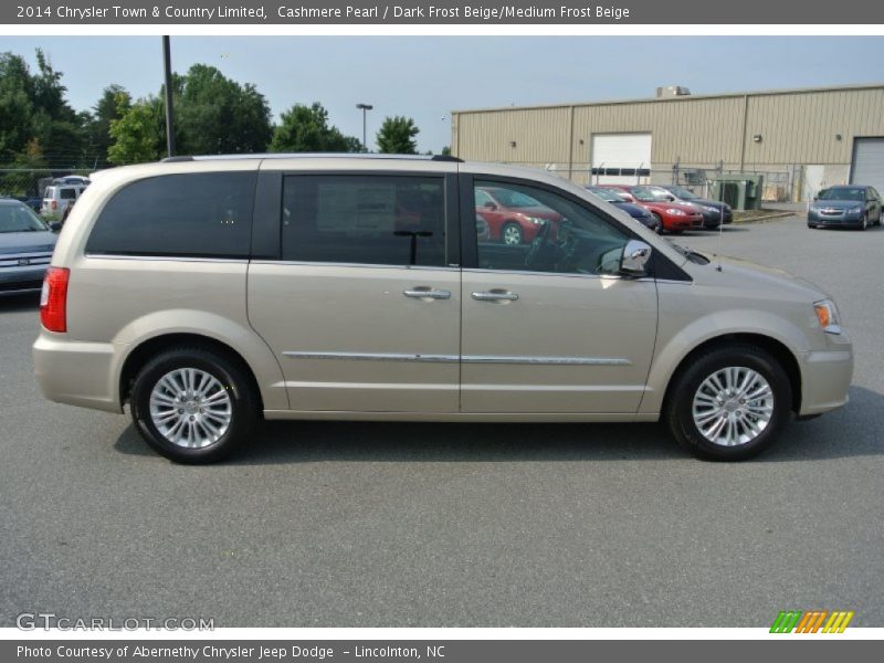 Cashmere Pearl / Dark Frost Beige/Medium Frost Beige 2014 Chrysler Town & Country Limited