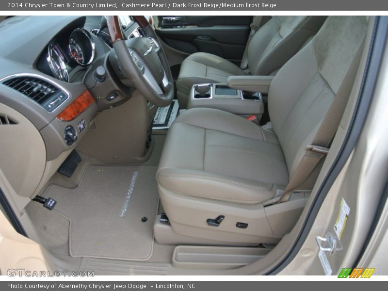 Cashmere Pearl / Dark Frost Beige/Medium Frost Beige 2014 Chrysler Town & Country Limited