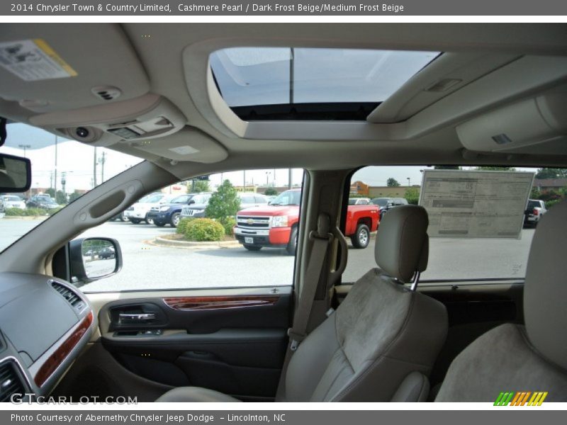 Cashmere Pearl / Dark Frost Beige/Medium Frost Beige 2014 Chrysler Town & Country Limited