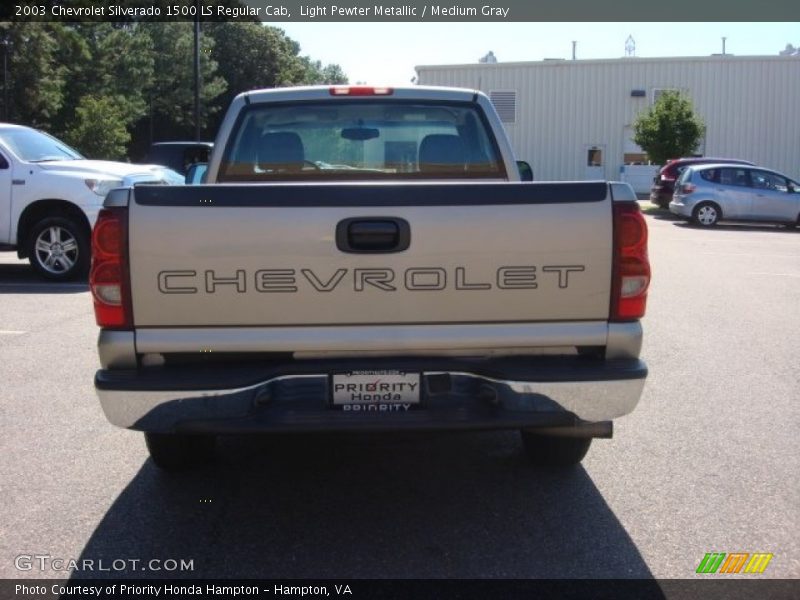 Light Pewter Metallic / Medium Gray 2003 Chevrolet Silverado 1500 LS Regular Cab