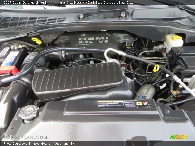 Mineral Gray Metallic / Dark Slate Gray/Light Slate Gray 2007 Dodge Durango Limited 4x4