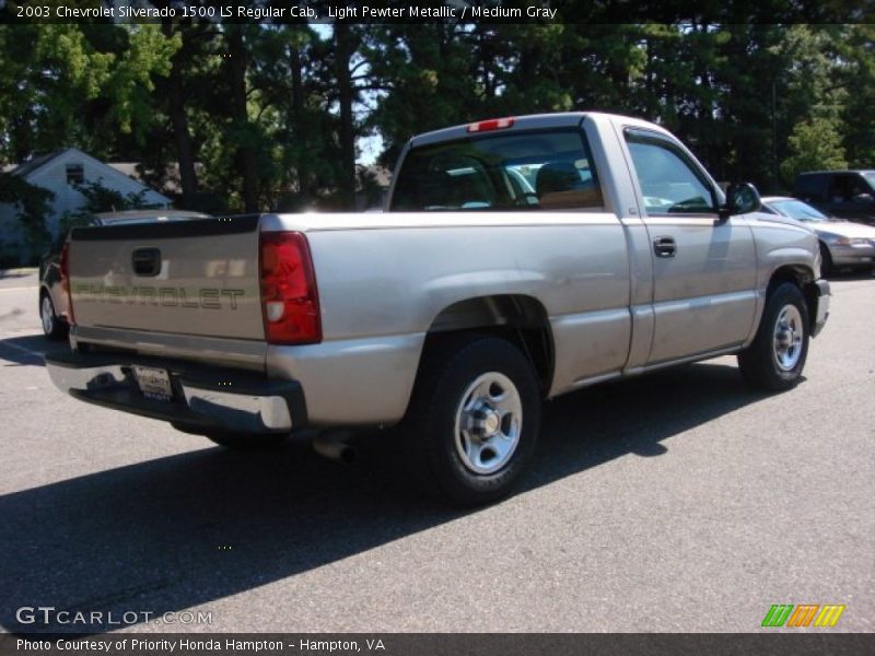 Light Pewter Metallic / Medium Gray 2003 Chevrolet Silverado 1500 LS Regular Cab