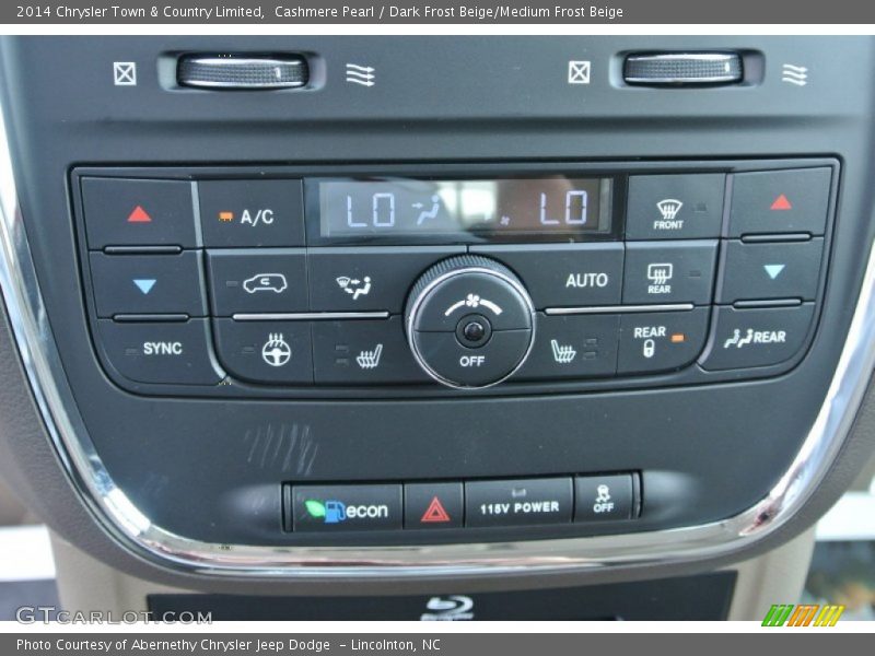 Controls of 2014 Town & Country Limited