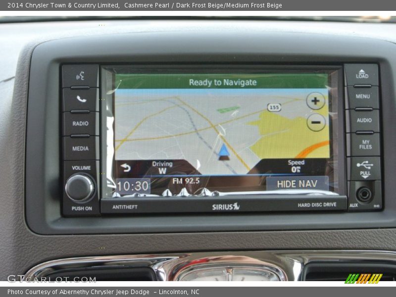 Navigation of 2014 Town & Country Limited