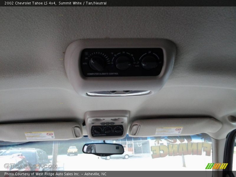 Summit White / Tan/Neutral 2002 Chevrolet Tahoe LS 4x4