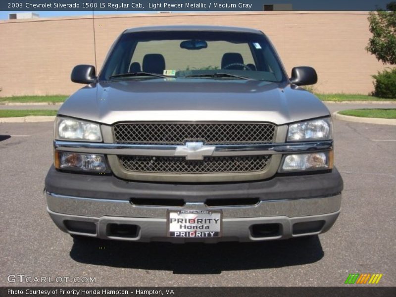 Light Pewter Metallic / Medium Gray 2003 Chevrolet Silverado 1500 LS Regular Cab
