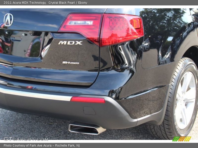 Crystal Black Pearl / Ebony 2011 Acura MDX Technology