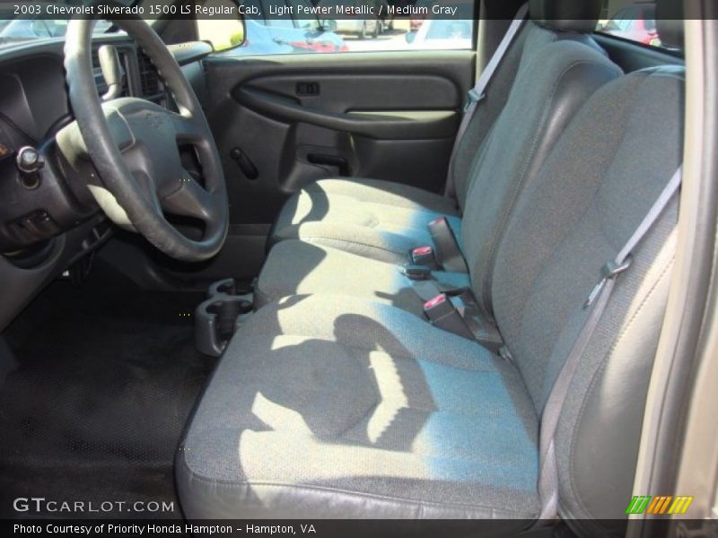 Light Pewter Metallic / Medium Gray 2003 Chevrolet Silverado 1500 LS Regular Cab