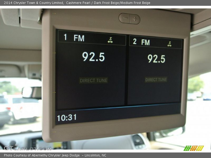 Cashmere Pearl / Dark Frost Beige/Medium Frost Beige 2014 Chrysler Town & Country Limited