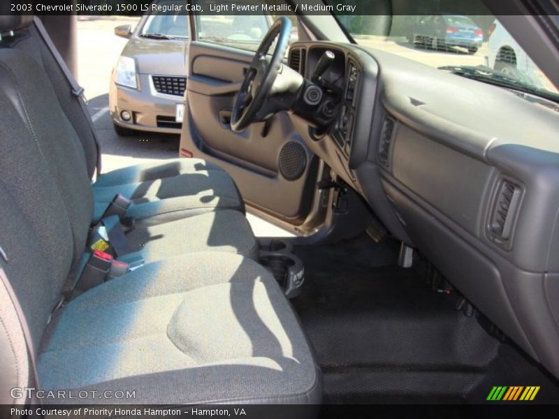 Light Pewter Metallic / Medium Gray 2003 Chevrolet Silverado 1500 LS Regular Cab