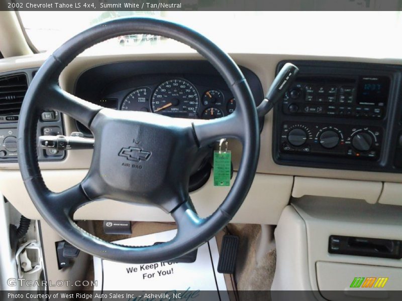 Summit White / Tan/Neutral 2002 Chevrolet Tahoe LS 4x4