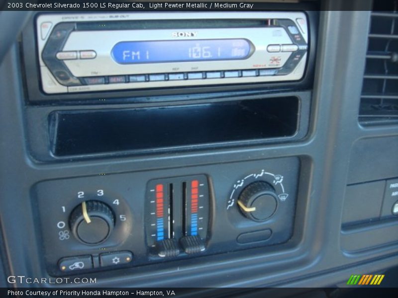 Light Pewter Metallic / Medium Gray 2003 Chevrolet Silverado 1500 LS Regular Cab