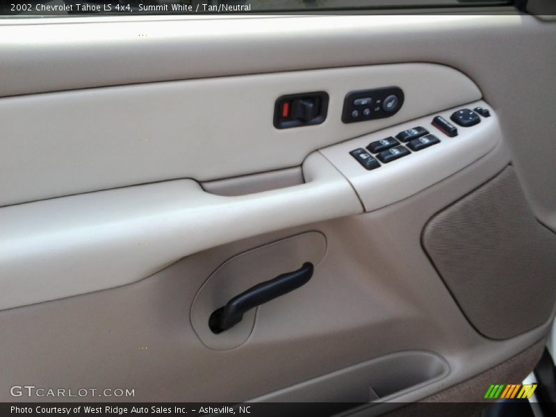 Summit White / Tan/Neutral 2002 Chevrolet Tahoe LS 4x4