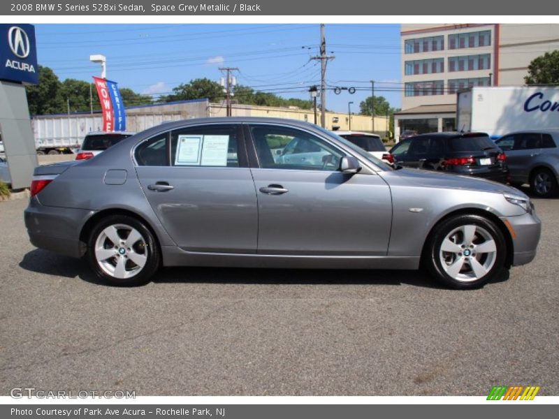 Space Grey Metallic / Black 2008 BMW 5 Series 528xi Sedan