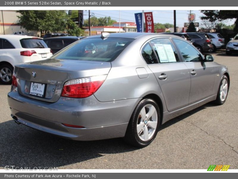 Space Grey Metallic / Black 2008 BMW 5 Series 528xi Sedan