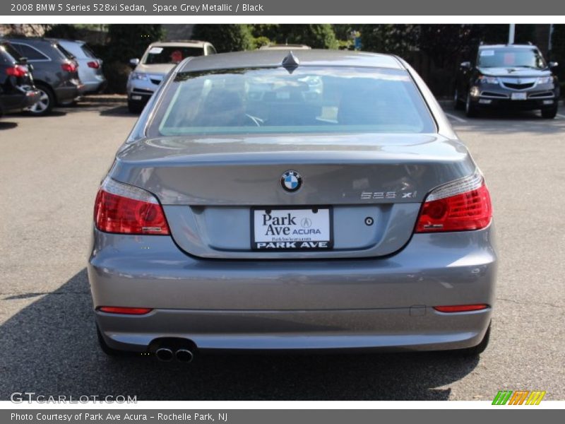 Space Grey Metallic / Black 2008 BMW 5 Series 528xi Sedan