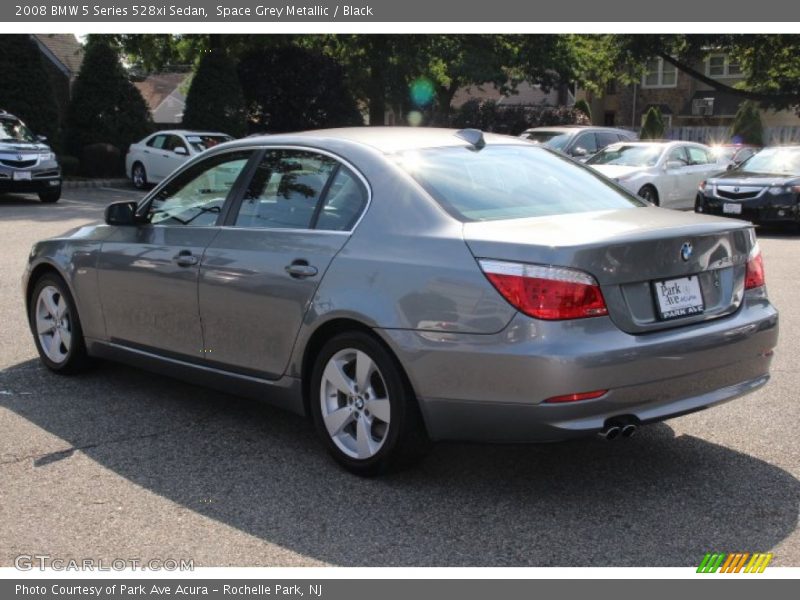 Space Grey Metallic / Black 2008 BMW 5 Series 528xi Sedan
