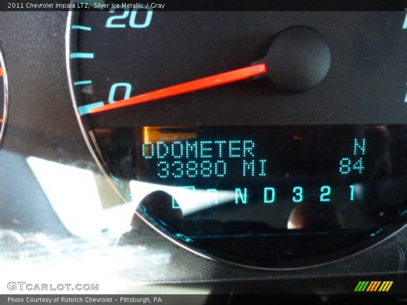 Silver Ice Metallic / Gray 2011 Chevrolet Impala LTZ