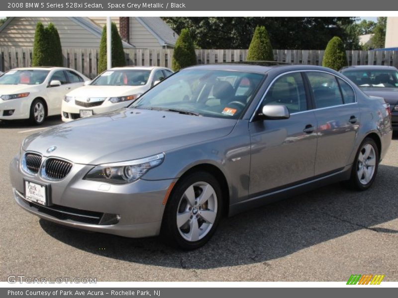 Space Grey Metallic / Black 2008 BMW 5 Series 528xi Sedan