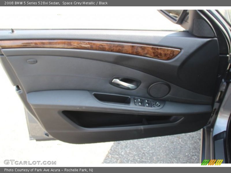 Space Grey Metallic / Black 2008 BMW 5 Series 528xi Sedan