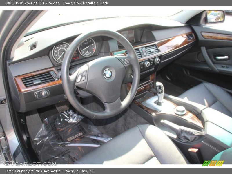 Space Grey Metallic / Black 2008 BMW 5 Series 528xi Sedan