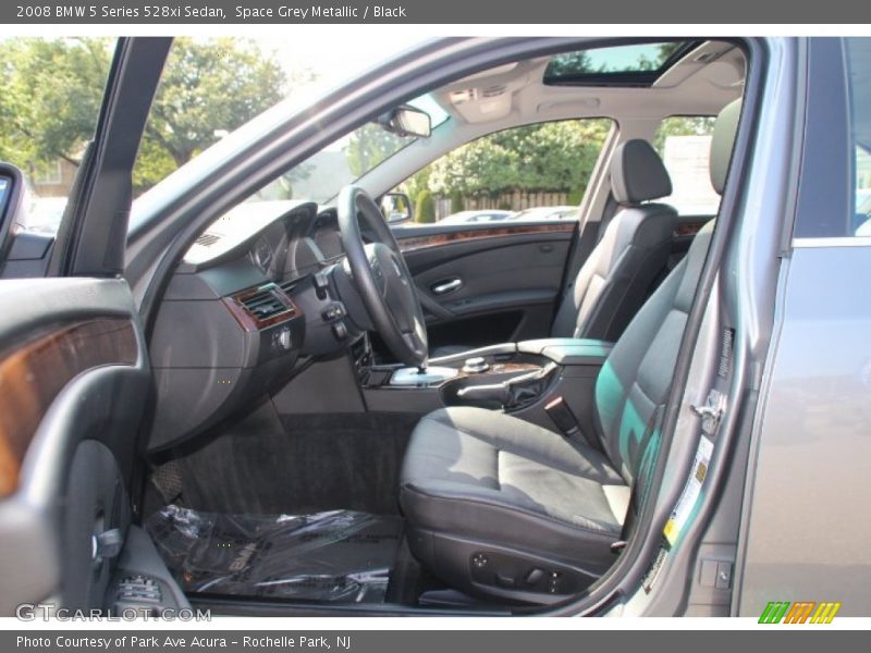 Space Grey Metallic / Black 2008 BMW 5 Series 528xi Sedan
