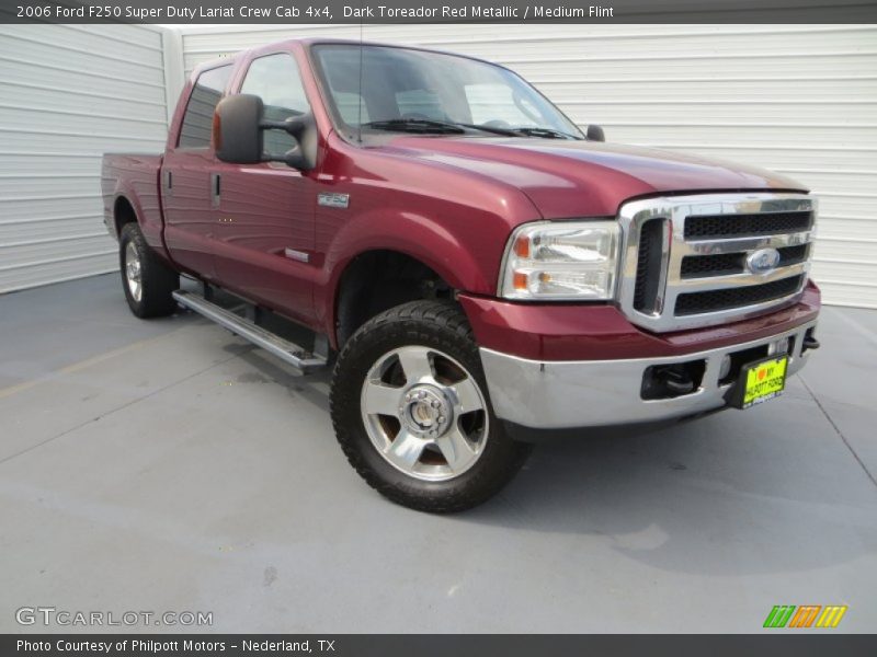 Dark Toreador Red Metallic / Medium Flint 2006 Ford F250 Super Duty Lariat Crew Cab 4x4