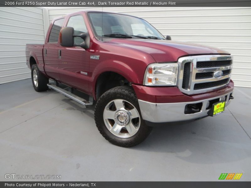 Dark Toreador Red Metallic / Medium Flint 2006 Ford F250 Super Duty Lariat Crew Cab 4x4