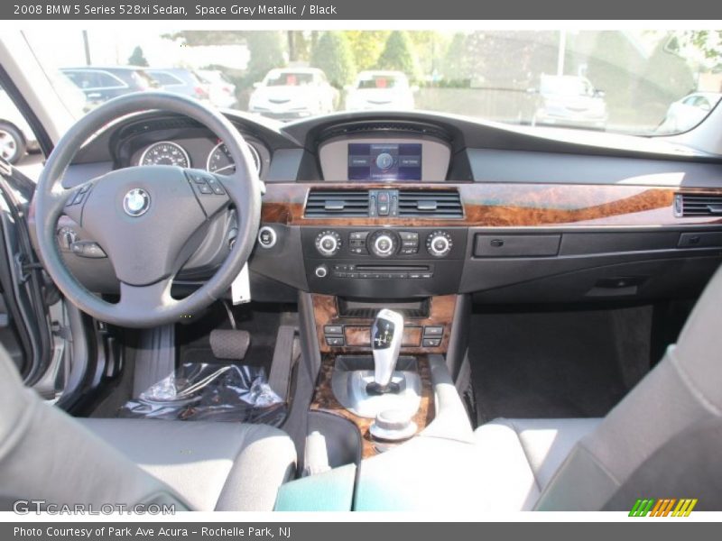 Space Grey Metallic / Black 2008 BMW 5 Series 528xi Sedan