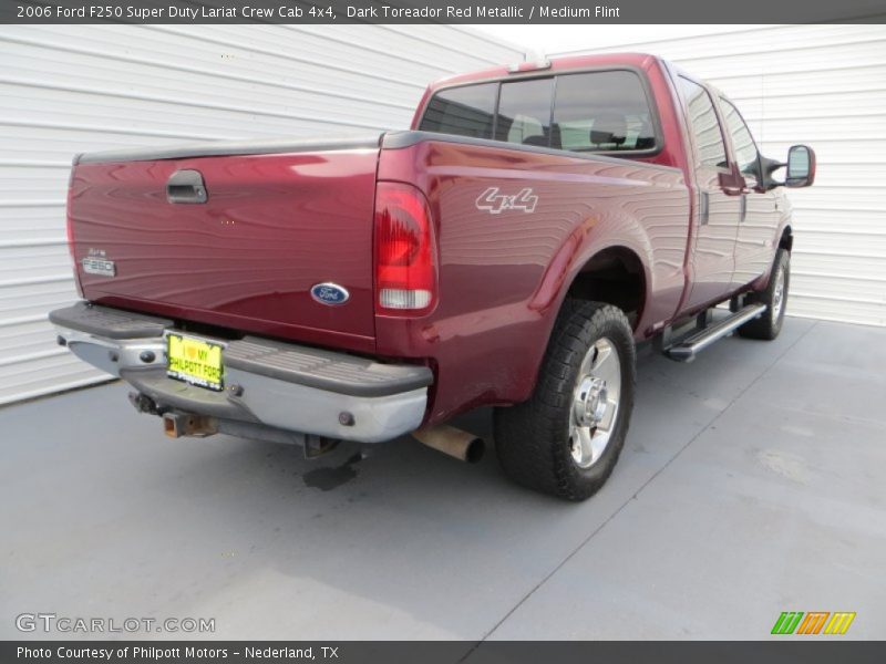 Dark Toreador Red Metallic / Medium Flint 2006 Ford F250 Super Duty Lariat Crew Cab 4x4
