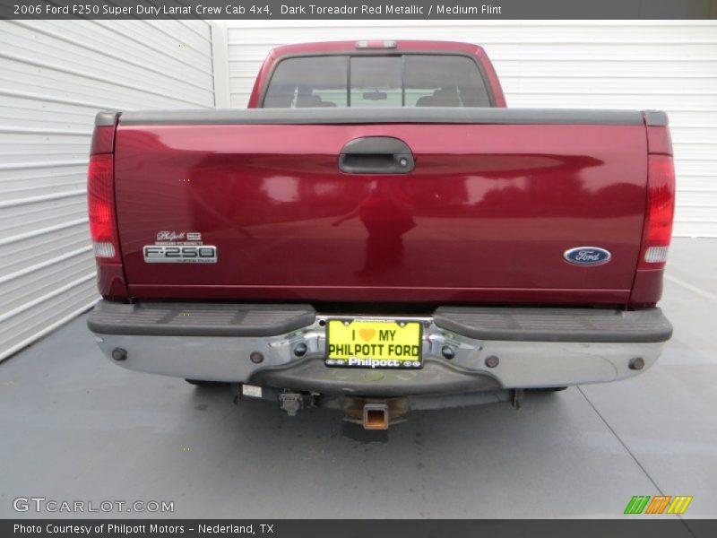 Dark Toreador Red Metallic / Medium Flint 2006 Ford F250 Super Duty Lariat Crew Cab 4x4