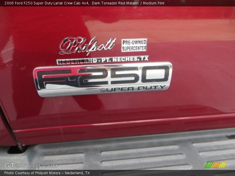 Dark Toreador Red Metallic / Medium Flint 2006 Ford F250 Super Duty Lariat Crew Cab 4x4