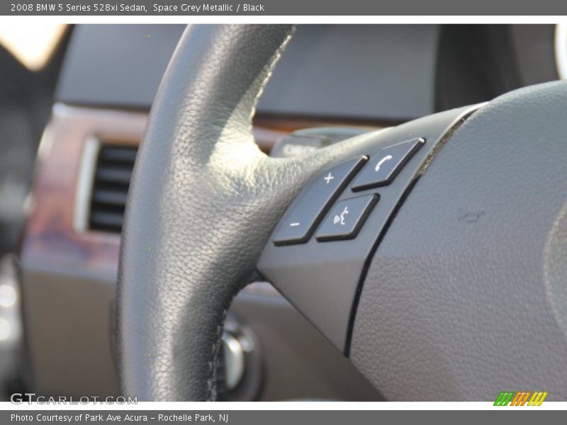 Space Grey Metallic / Black 2008 BMW 5 Series 528xi Sedan