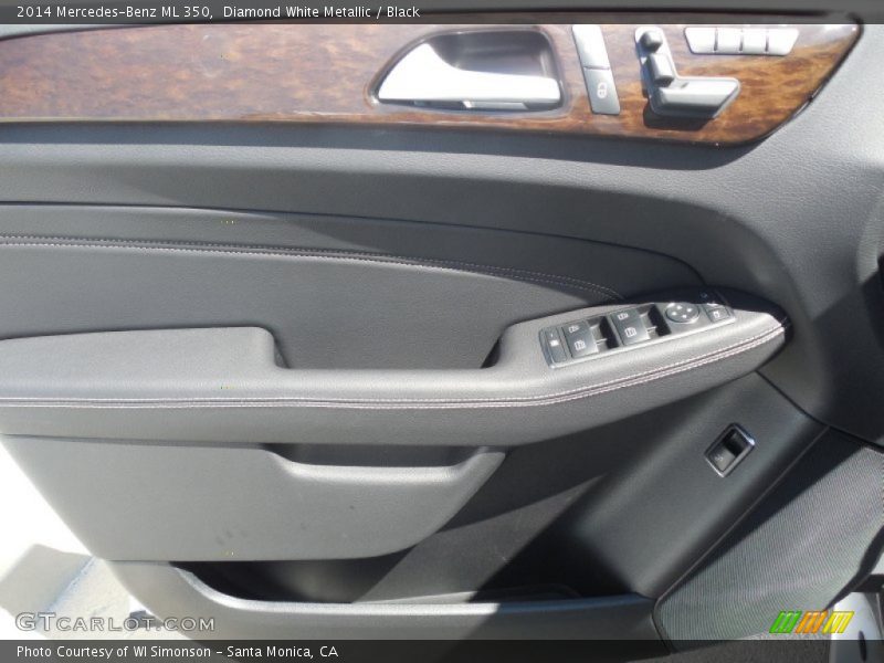 Diamond White Metallic / Black 2014 Mercedes-Benz ML 350