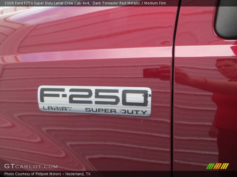 Dark Toreador Red Metallic / Medium Flint 2006 Ford F250 Super Duty Lariat Crew Cab 4x4