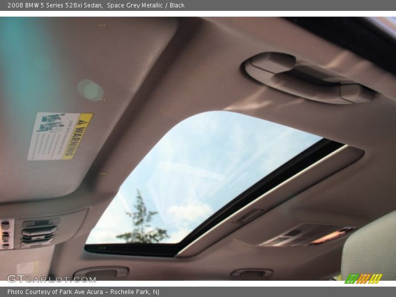 Space Grey Metallic / Black 2008 BMW 5 Series 528xi Sedan