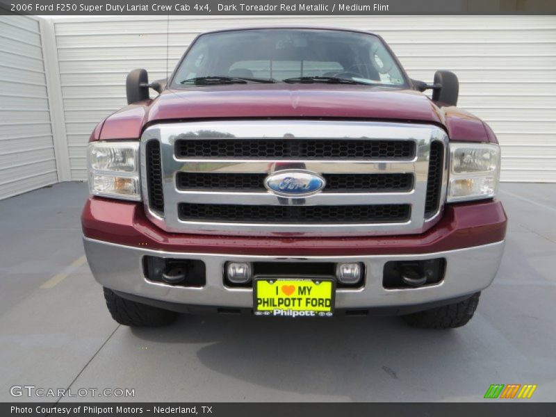 Dark Toreador Red Metallic / Medium Flint 2006 Ford F250 Super Duty Lariat Crew Cab 4x4