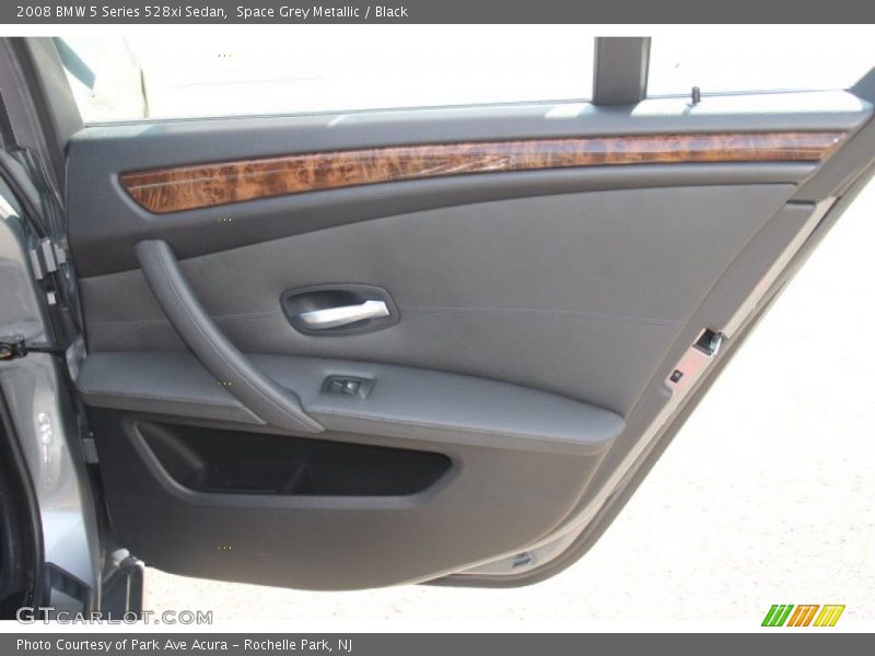 Space Grey Metallic / Black 2008 BMW 5 Series 528xi Sedan