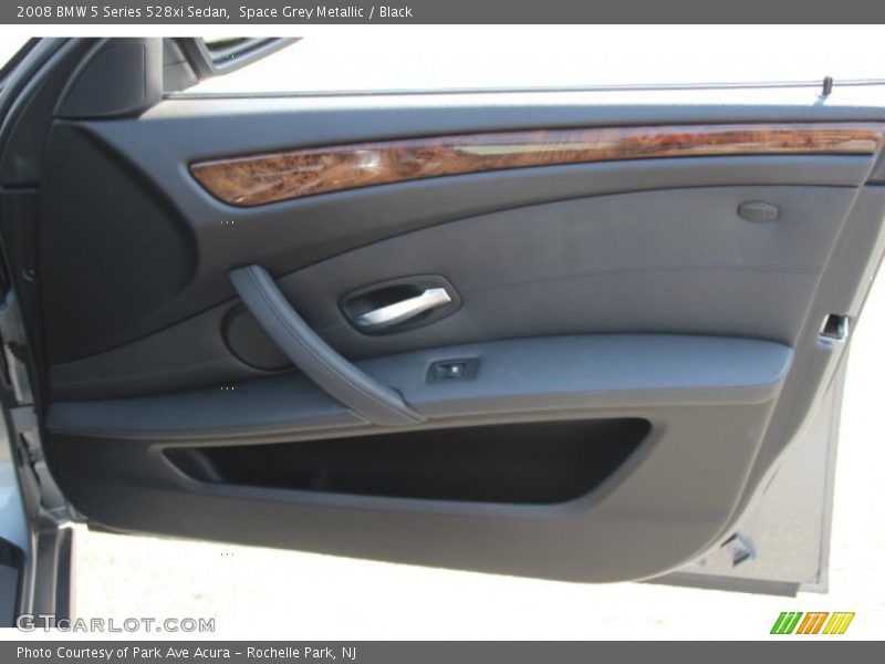 Space Grey Metallic / Black 2008 BMW 5 Series 528xi Sedan