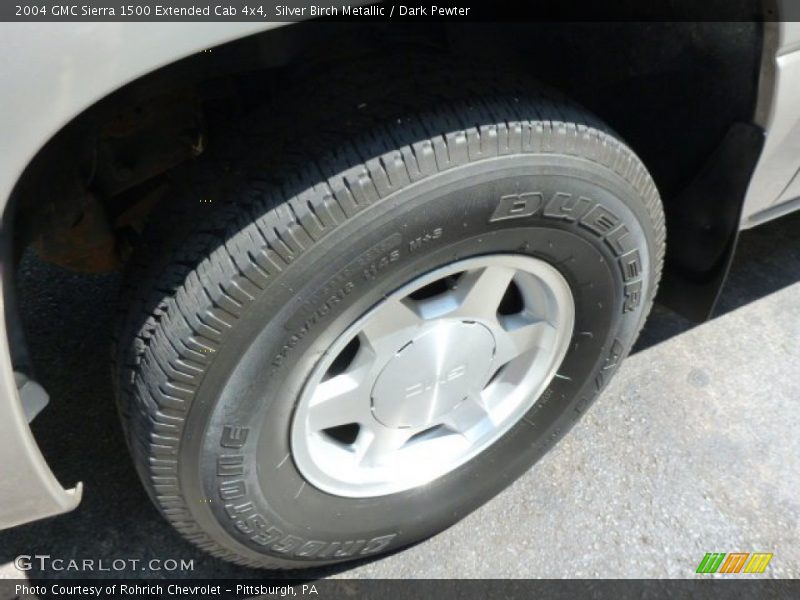 Silver Birch Metallic / Dark Pewter 2004 GMC Sierra 1500 Extended Cab 4x4