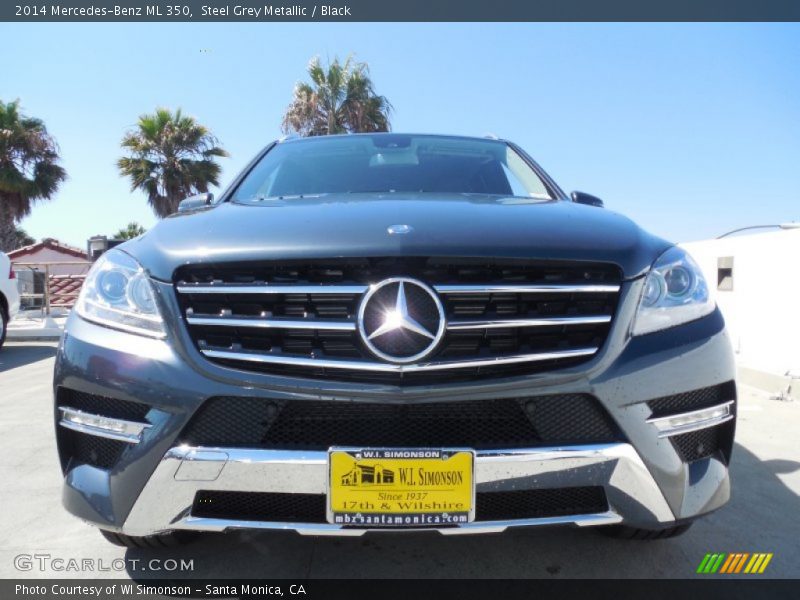 Steel Grey Metallic / Black 2014 Mercedes-Benz ML 350