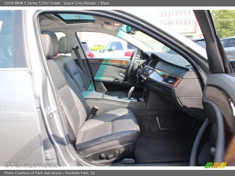 Space Grey Metallic / Black 2008 BMW 5 Series 528xi Sedan
