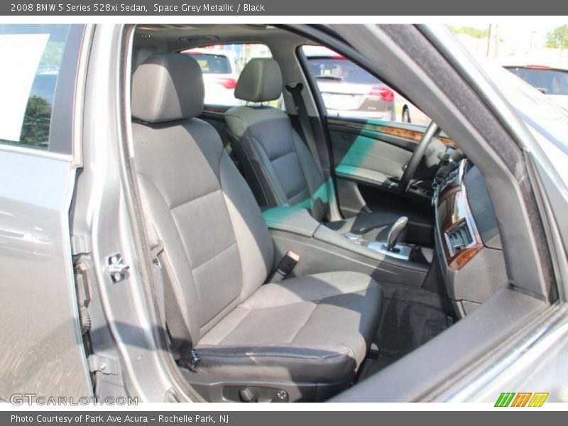 Space Grey Metallic / Black 2008 BMW 5 Series 528xi Sedan
