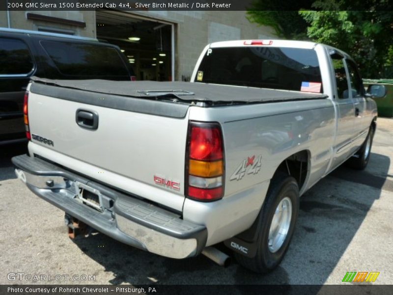 Silver Birch Metallic / Dark Pewter 2004 GMC Sierra 1500 Extended Cab 4x4