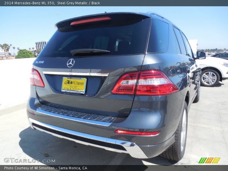 Steel Grey Metallic / Black 2014 Mercedes-Benz ML 350