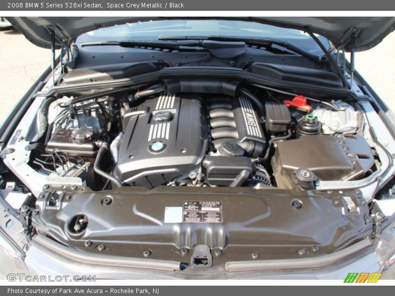 Space Grey Metallic / Black 2008 BMW 5 Series 528xi Sedan