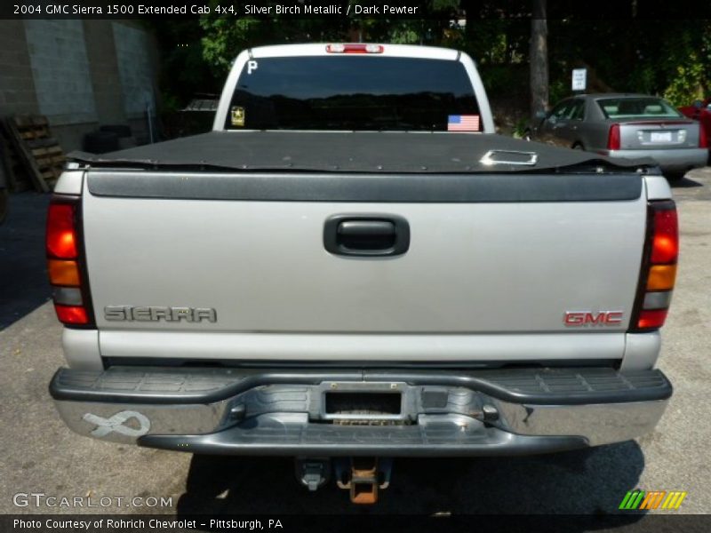 Silver Birch Metallic / Dark Pewter 2004 GMC Sierra 1500 Extended Cab 4x4