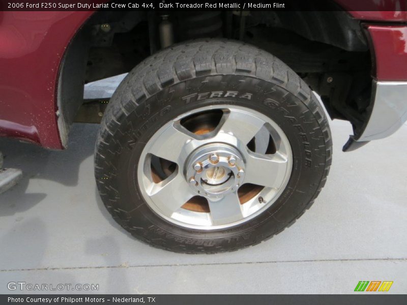 Dark Toreador Red Metallic / Medium Flint 2006 Ford F250 Super Duty Lariat Crew Cab 4x4