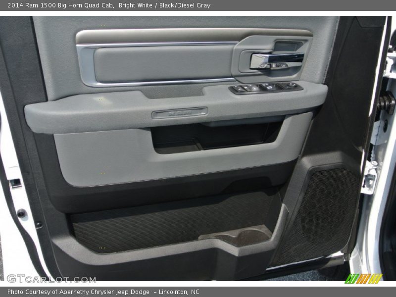 Bright White / Black/Diesel Gray 2014 Ram 1500 Big Horn Quad Cab