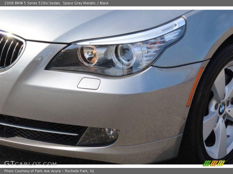 Space Grey Metallic / Black 2008 BMW 5 Series 528xi Sedan